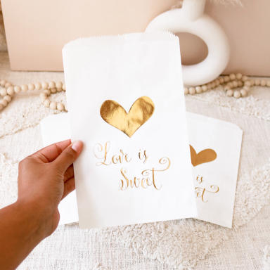 Love is Sweet Candy Buffet Bags (Set of 12)